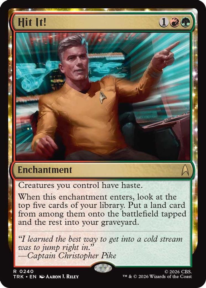 Hit It! (TRK-240) - Star Trek Foil