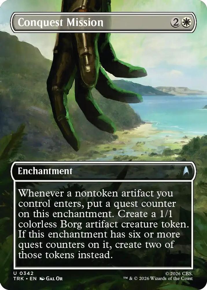 Conquest Mission (Borderless) (TRK-342) - Star Trek Foil
