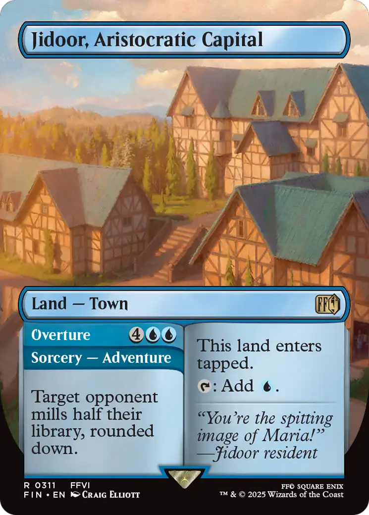 Jidoor, Aristocratic Capital // Overture (FIN-311) - FINAL FANTASY (Borderless) Foil