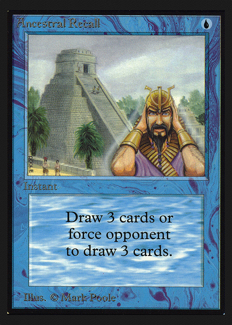 Ancestral Recall (CE) (CED-048) - Collectors' Edition