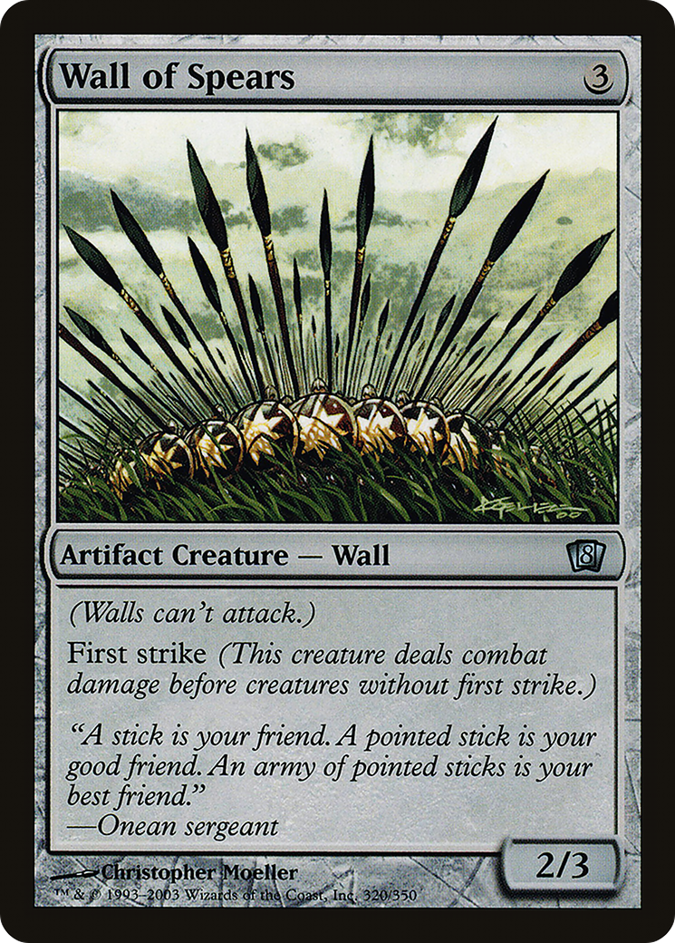 Wall of Spears (8ED-320) - 8th Edition Foil