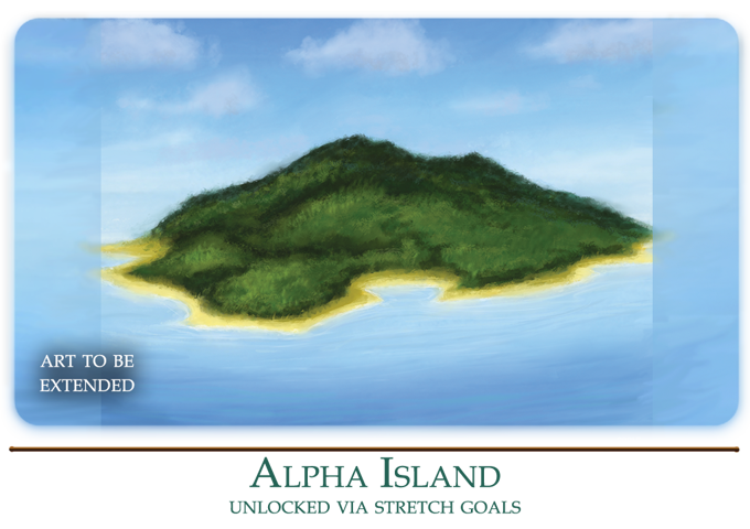 Mark Poole Playmat Collection - Island (Alpha - Green) - Signed Premium Stitched Edge Playmat