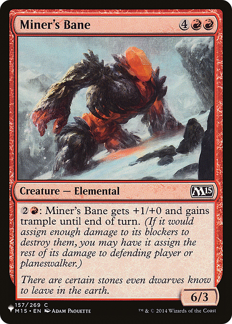 Miner's Bane (PLST-M15-157) - The List