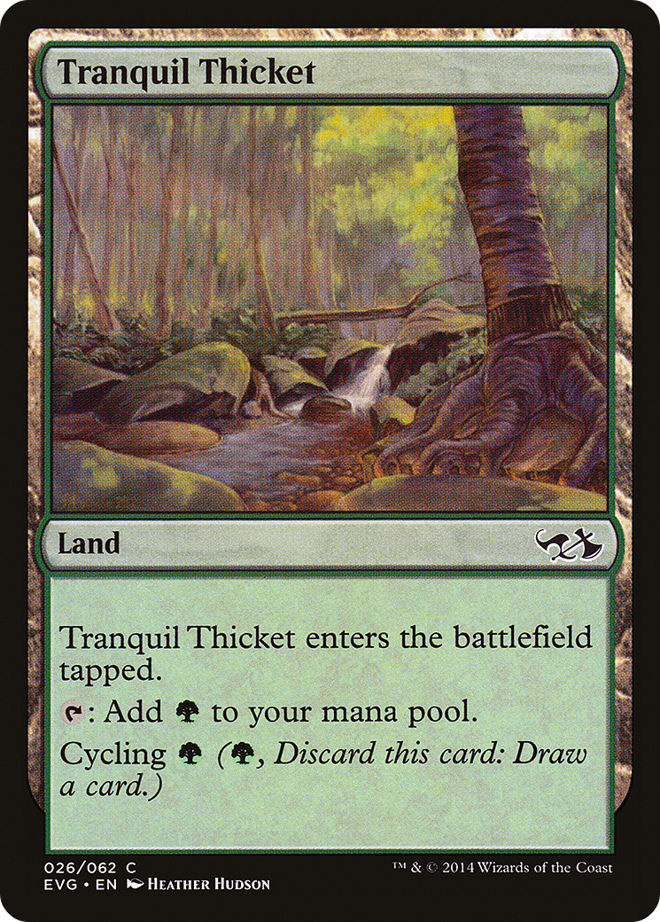 Tranquil Thicket (EVG-026) - Duel Decks Anthology: Elves vs. Goblins