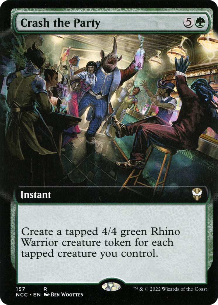Crash the Party (Extended Art) (NCC-157) - New Capenna Commander: (Extended Art)