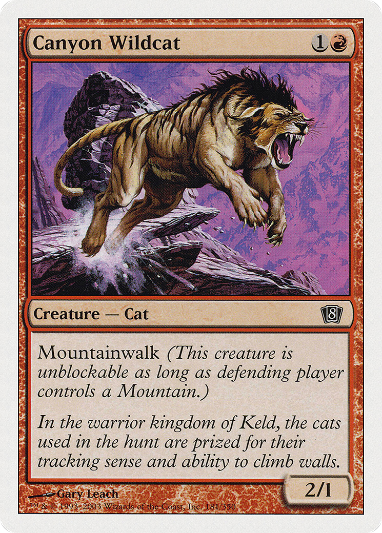 Canyon Wildcat (8ED-181) - 8th Edition
