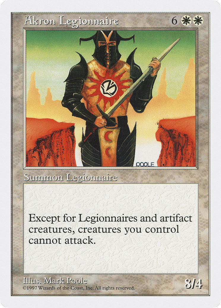 Akron Legionnaire (5ED-2) - Fifth Edition