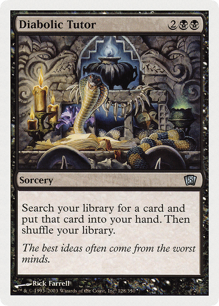 Diabolic Tutor (8ED-128) - 8th Edition