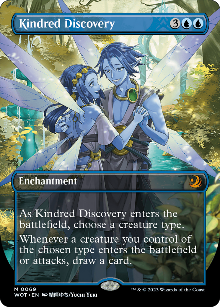 Kindred Discovery (Anime Borderless) (WOT-069) - Wilds of Eldraine: Enchanting Tales (Borderless) Foil