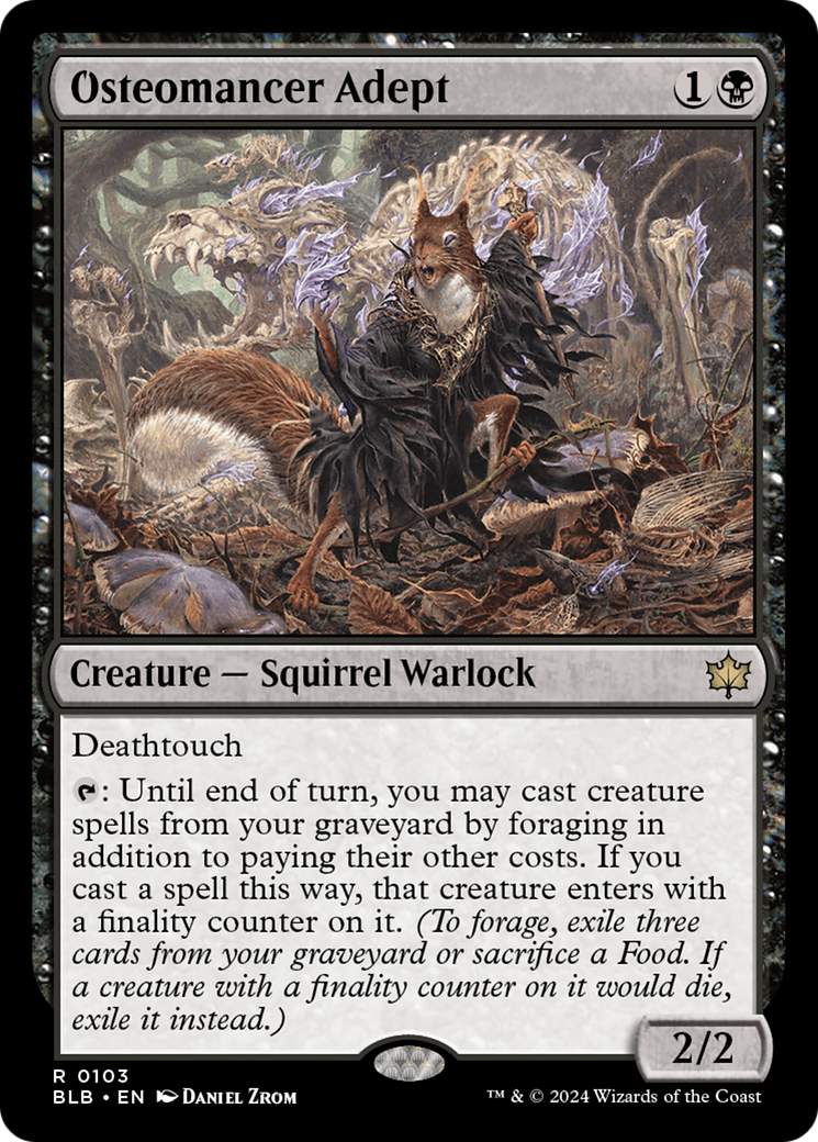 Osteomancer Adept (BLB-103) - Bloomburrow Foil