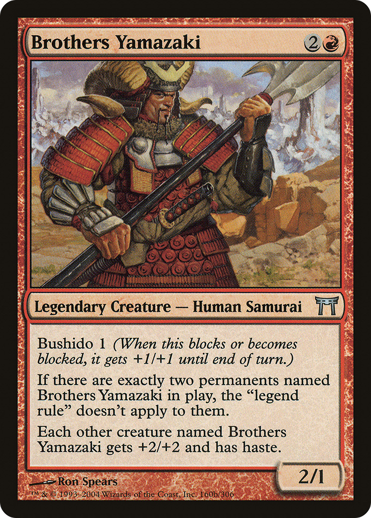 Brothers Yamazaki (160b Pike) (CHK-160B) - Champions of Kamigawa Foil