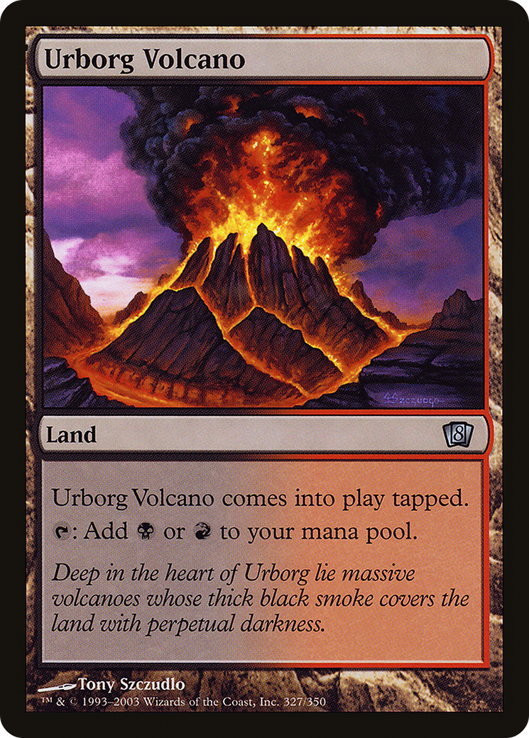 Urborg Volcano (8ED-327) - 8th Edition