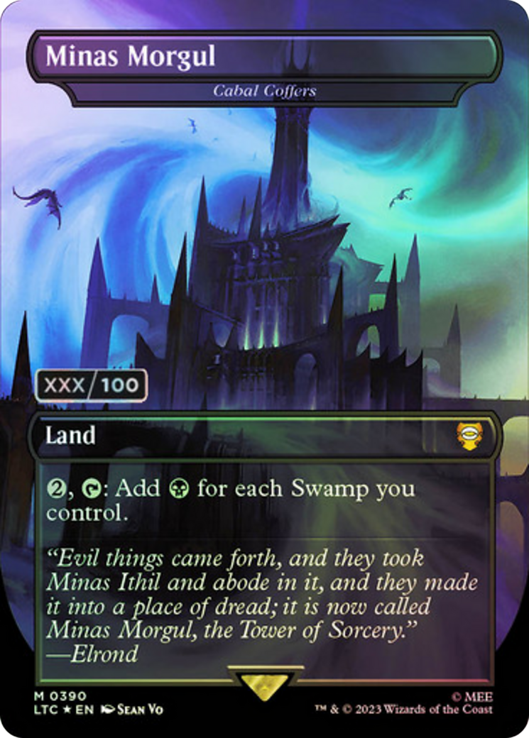 Minas Morgul - Cabal Coffers (Serial Numbered) (LTC-390Z) - Tales of Middle-earth Commander / Minas Morgul (Borderless) Foil