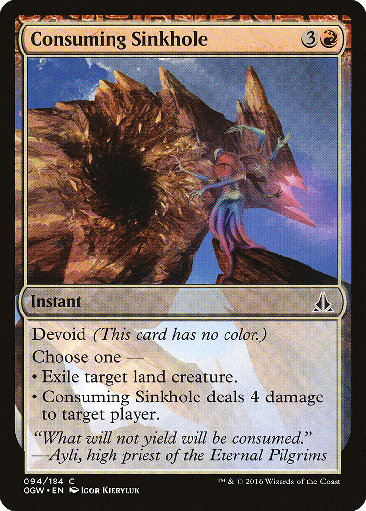 Consuming Sinkhole (OGW-094) - Oath of the Gatewatch Foil