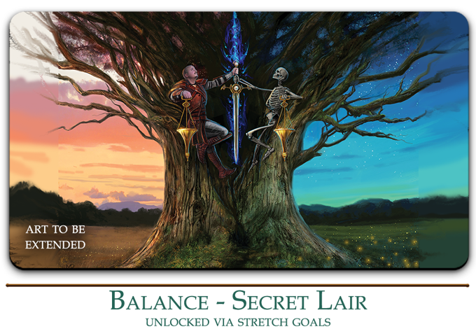 Mark Poole Playmat Collection - Balance (Secret Lair) - Signed Premium Stitched Edge Playmat