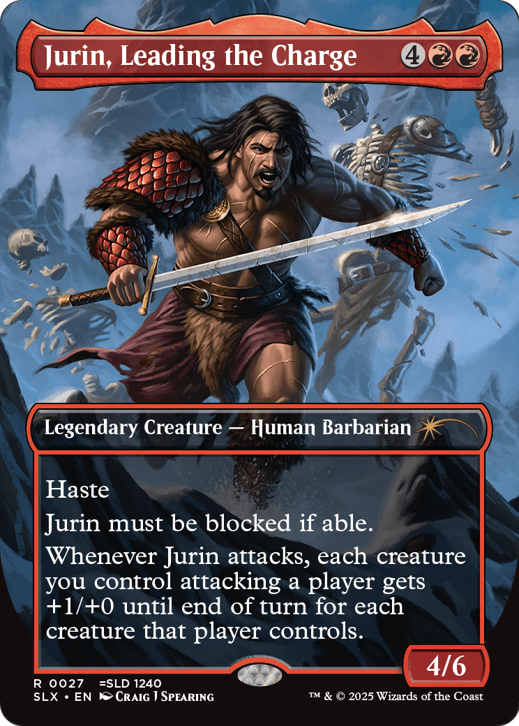 Jurin, Leading the Charge (SLX-027) - Universes Within (Borderless)