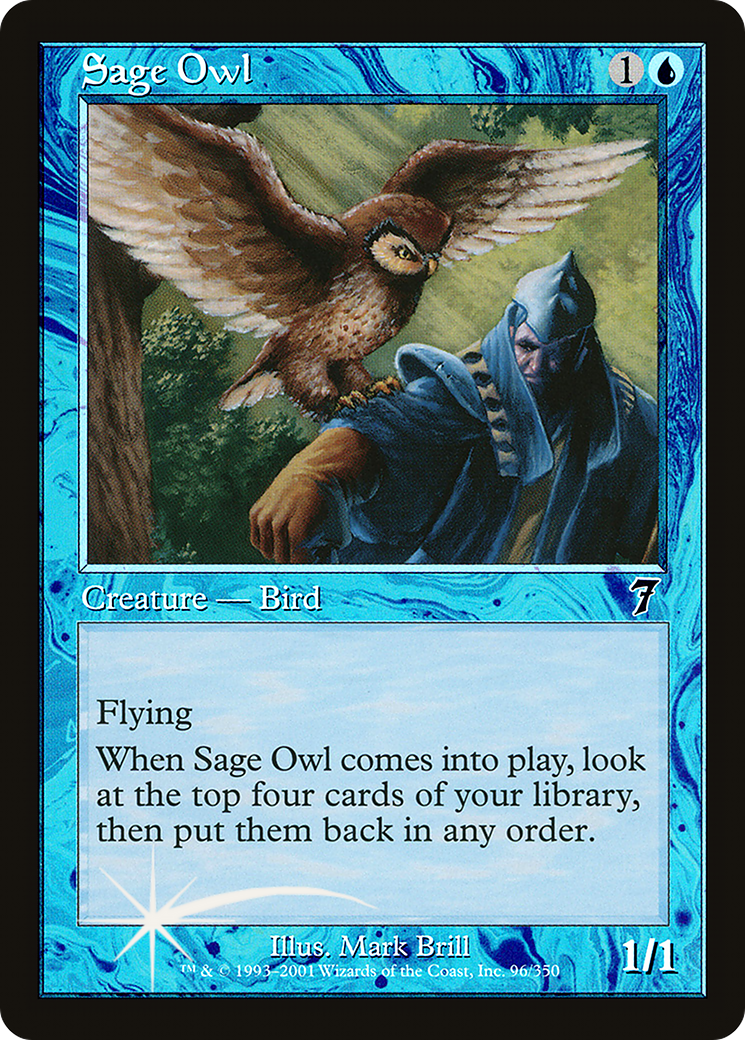 Sage Owl (7ED-096) - 7th Edition