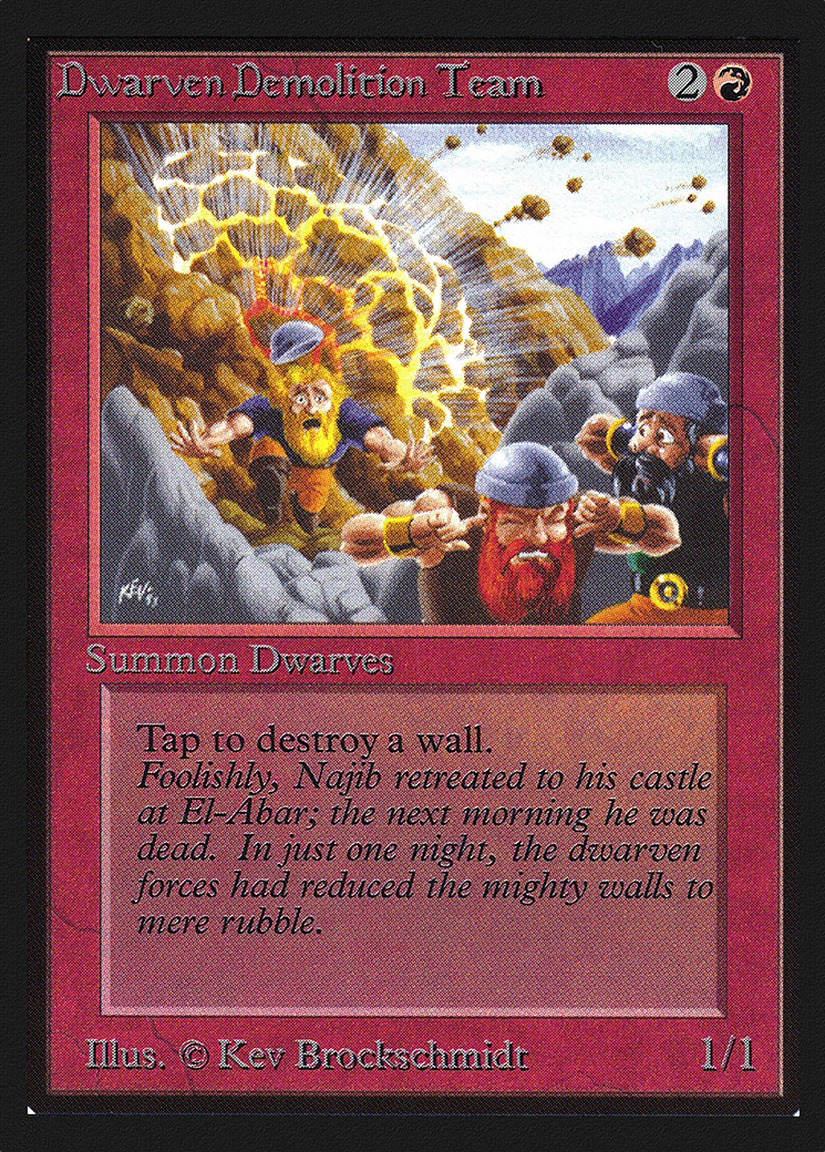 Dwarven Demolition Team (CE) (CED-143) - Collectors' Edition
