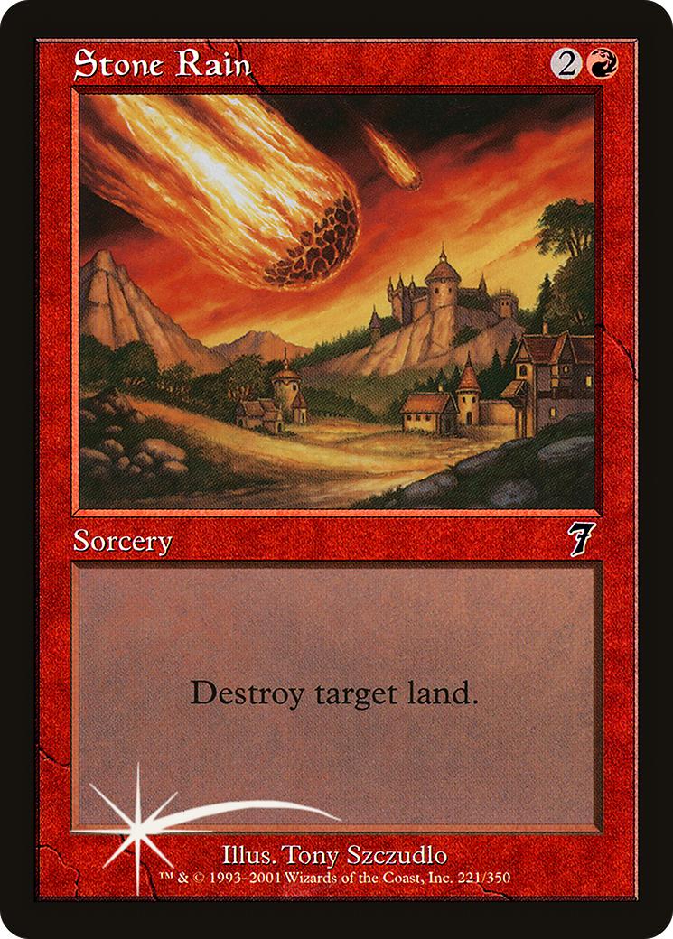 Stone Rain (7ED-221) - 7th Edition Foil