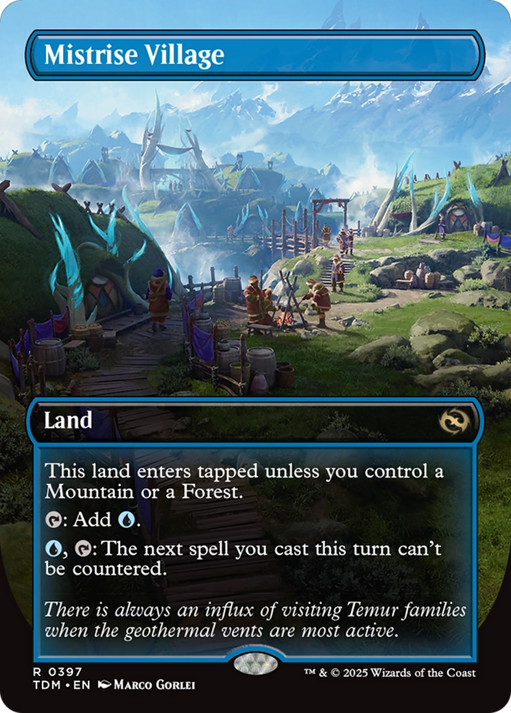 Mistrise Village (TDM-397) - Tarkir: Dragonstorm (Borderless)