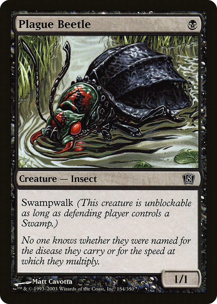 Plague Beetle (8ED-154) - 8th Edition Foil