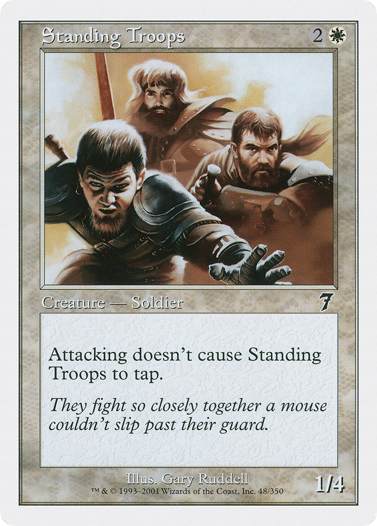Standing Troops (7ED-048) - 7th Edition Foil