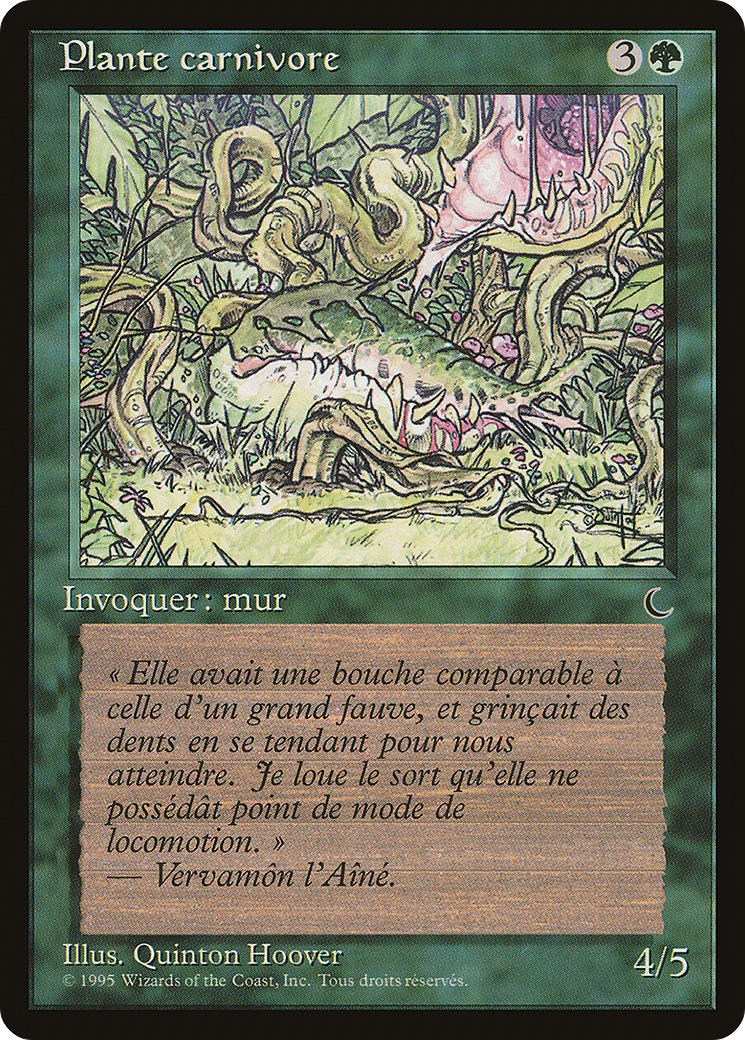 Carnivorous Plant (French) - "Plante carnivore" (REN-117) - Renaissance