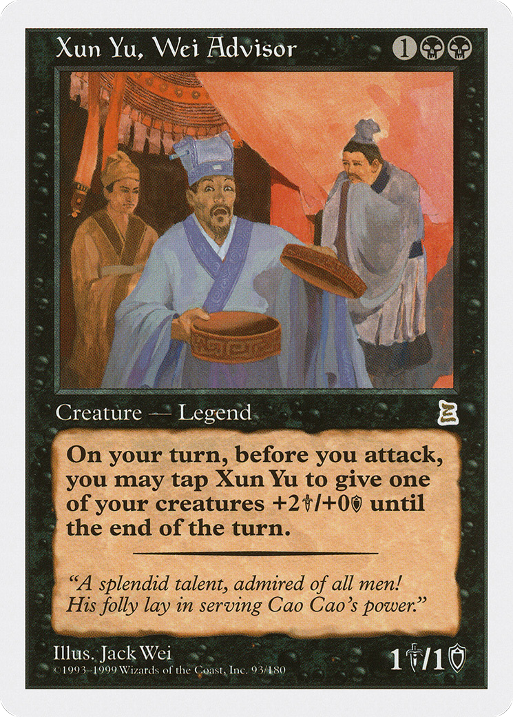 Xun Yu, Wei Advisor (PTK-093) - Portal Three Kingdoms