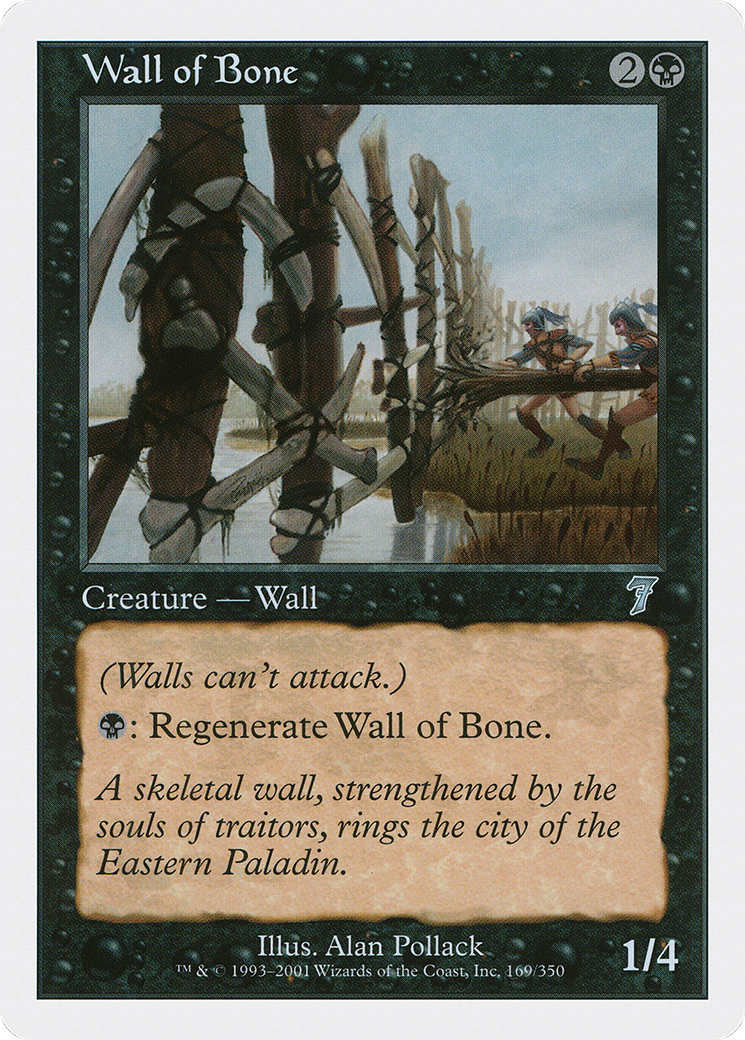 Wall of Bone (7ED-169) - 7th Edition