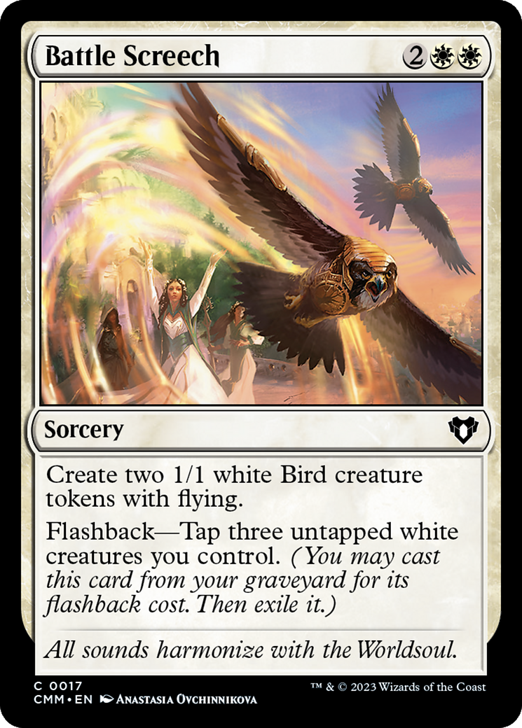 Battle Screech (CMM-017) - Commander Masters Foil