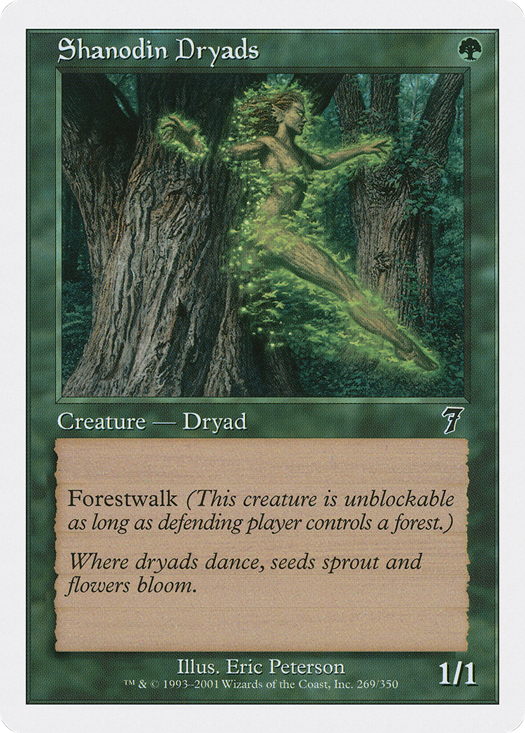 Shanodin Dryads (7ED-269) - 7th Edition Foil