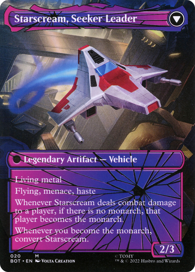 Starscream, Power Hungry (Shattered Glass) (BOT-020) - Transformers: (shatteredglass, convertdfc) (Borderless)