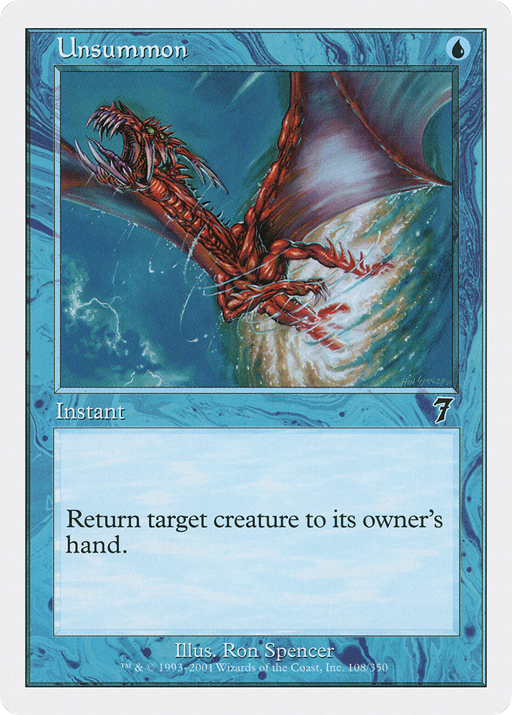 Unsummon (7ED-108) - 7th Edition