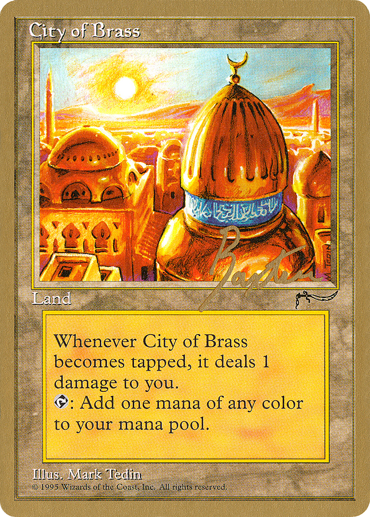 City of Brass - 1996 George Baxter (ARN) (WCD-GB112) - Pro Tour Collector Set