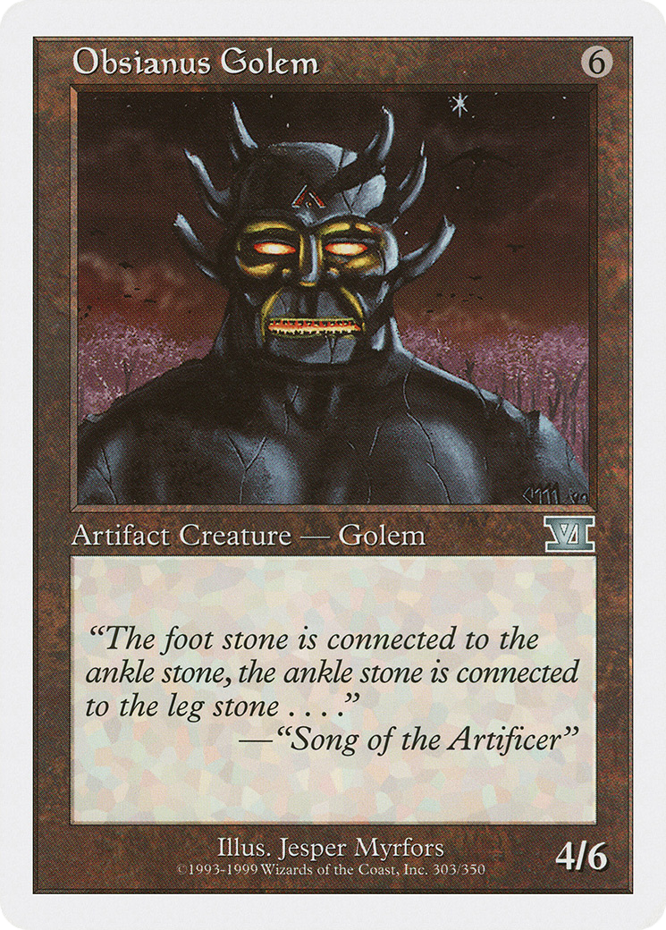 Obsianus Golem (6ED-303) - Classic Sixth Edition