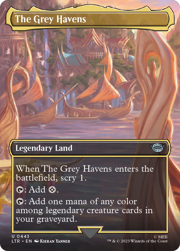 The Grey Havens (Borderless) (LTR-443) - The Lord of the Rings: Tales of Middle-earth (Borderless)