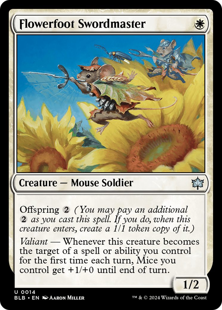 Flowerfoot Swordmaster (BLB-014) - Bloomburrow