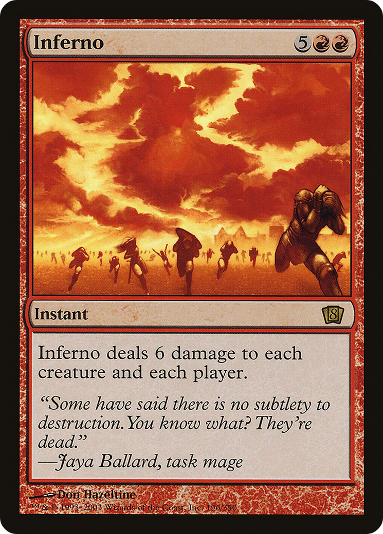 Inferno (8ED-196) - 8th Edition Foil