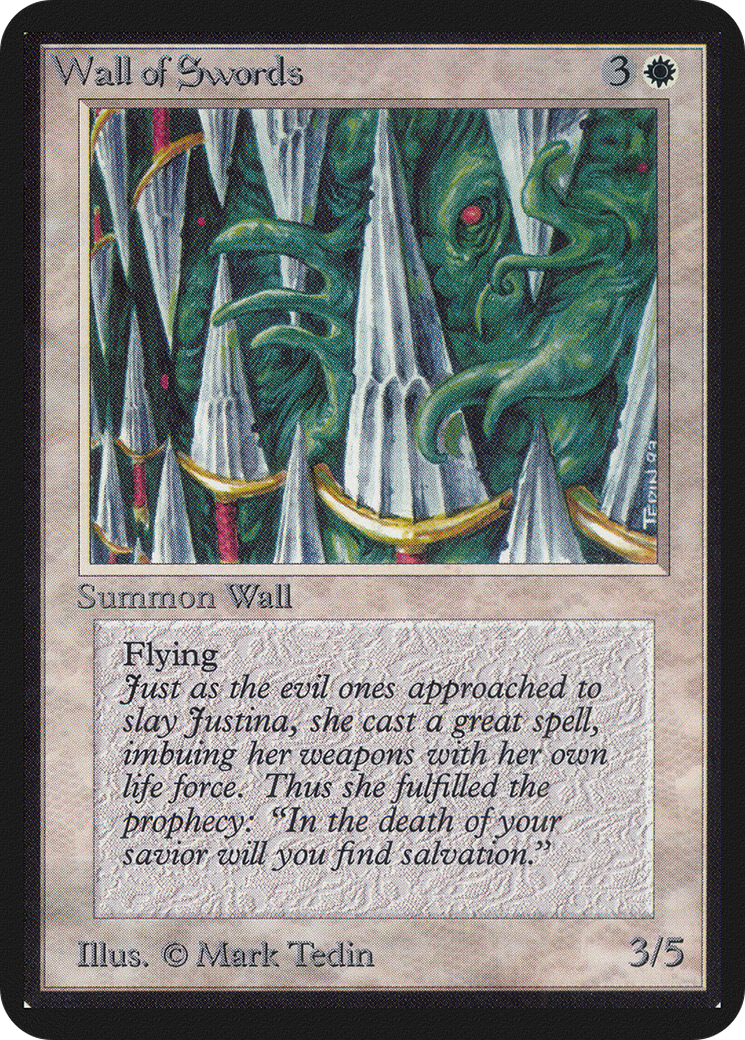 Wall of Swords (LEA-042) - Limited Edition Alpha