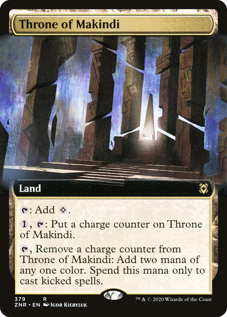 Throne of Makindi (ZNR-379) - Zendikar Rising: (Extended Art) Foil
