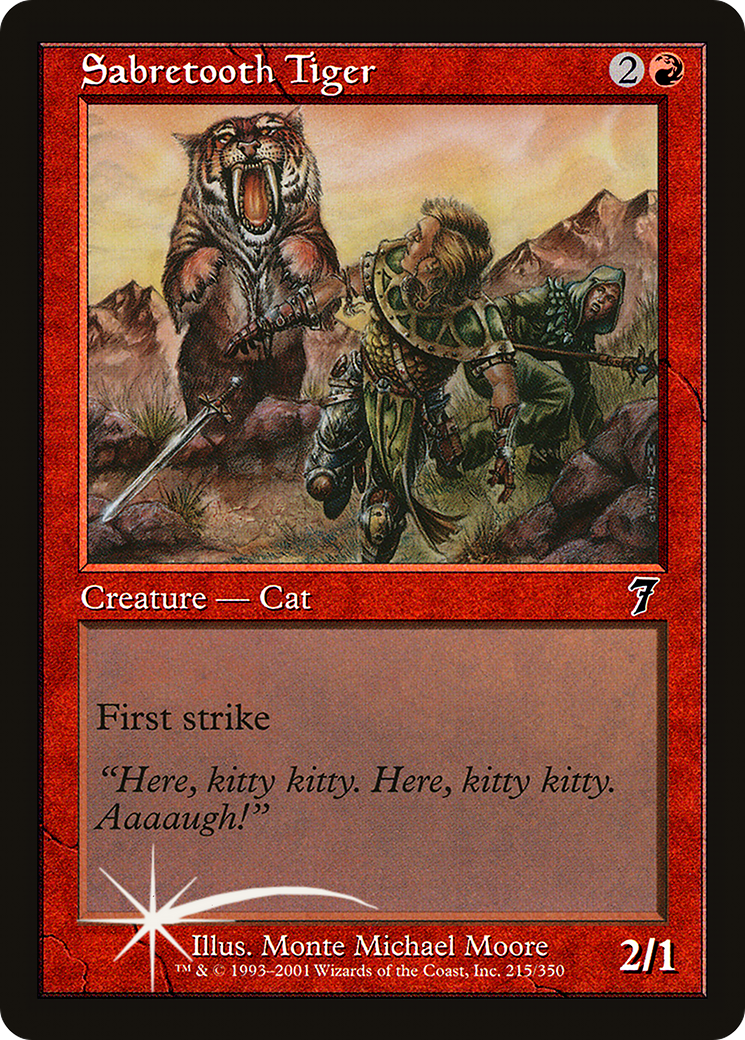 Sabretooth Tiger (7ED-215) - 7th Edition