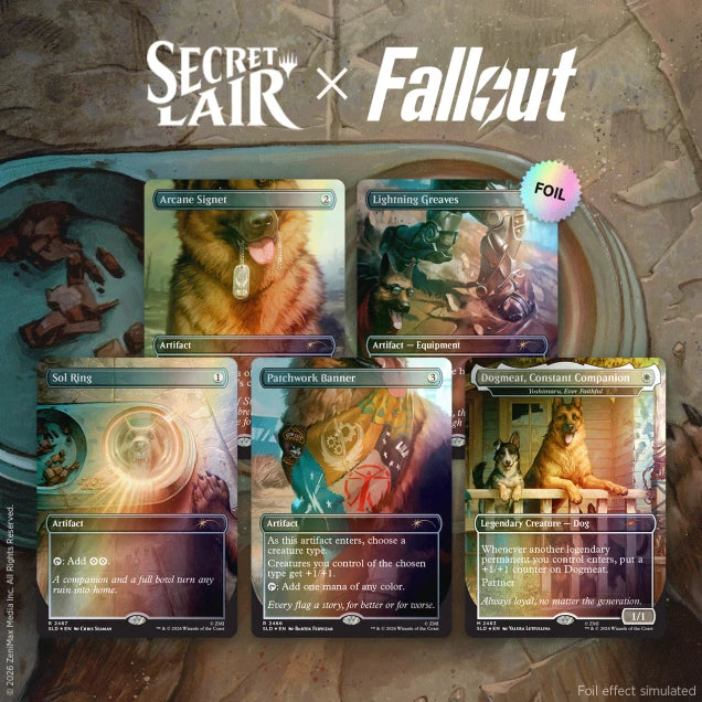 Magic the Gathering - Secret Lair x Fallout - Greet The Dog - Traditional Foil