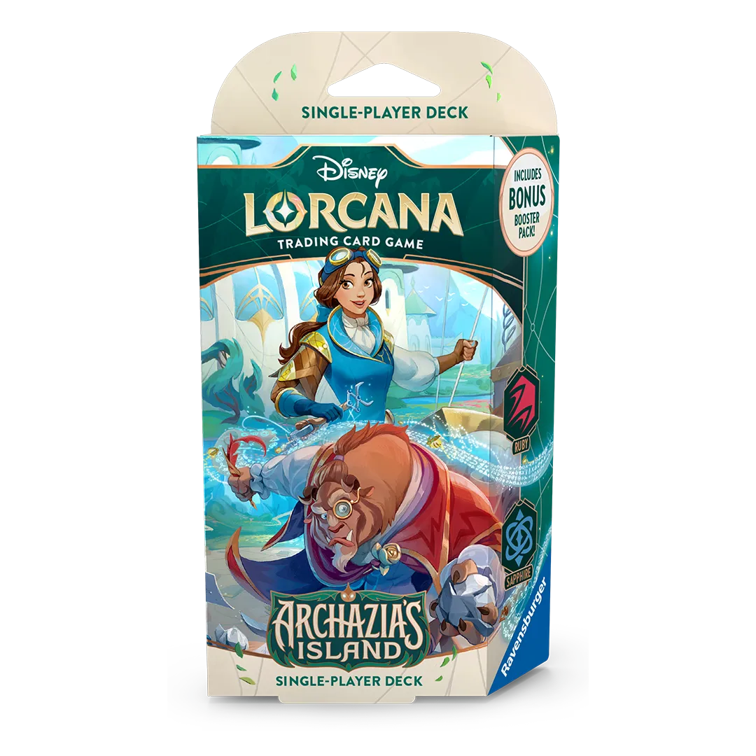 Archazia's Island Disney Lorcana Starter Deck Ruby & Sapphire Archazia's Island Disney Lorcana Starter Deck Ruby & Sapphire