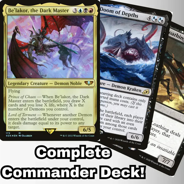 Magic the Gathering - Be'lakor, the Dark Master - Custom Built Commander Deck