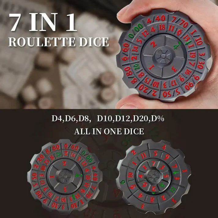 Grey 2-in-1 D&D Dice & Fidget Spinner