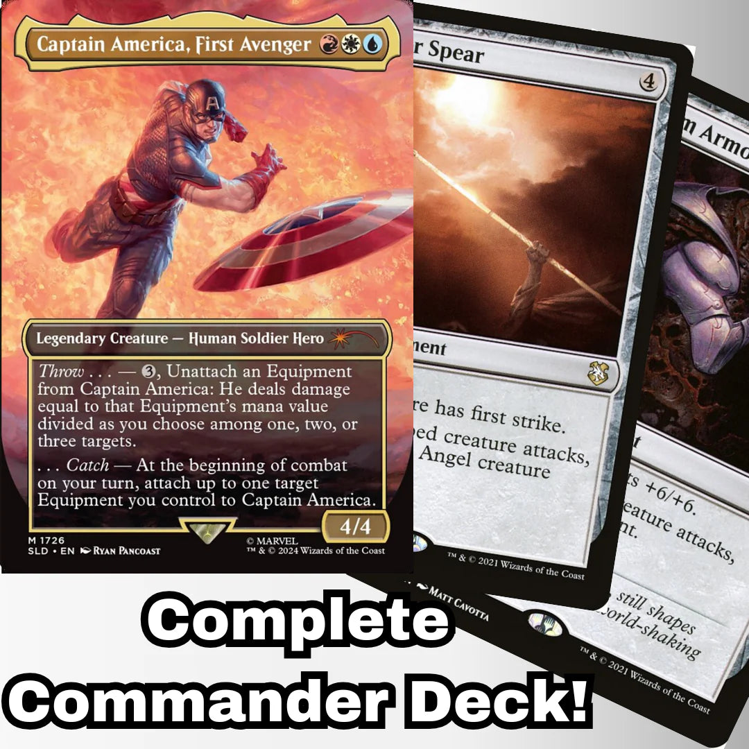 Magic the Gathering - Captain America, First Avenger - Custom Built Commander Deck