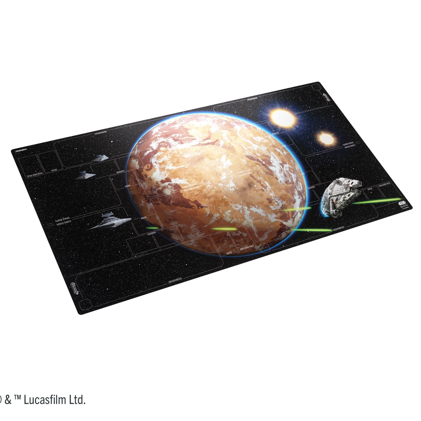 Star Wars Unlimited - Battle Zone Game Playmat Optimized for 4-Players
