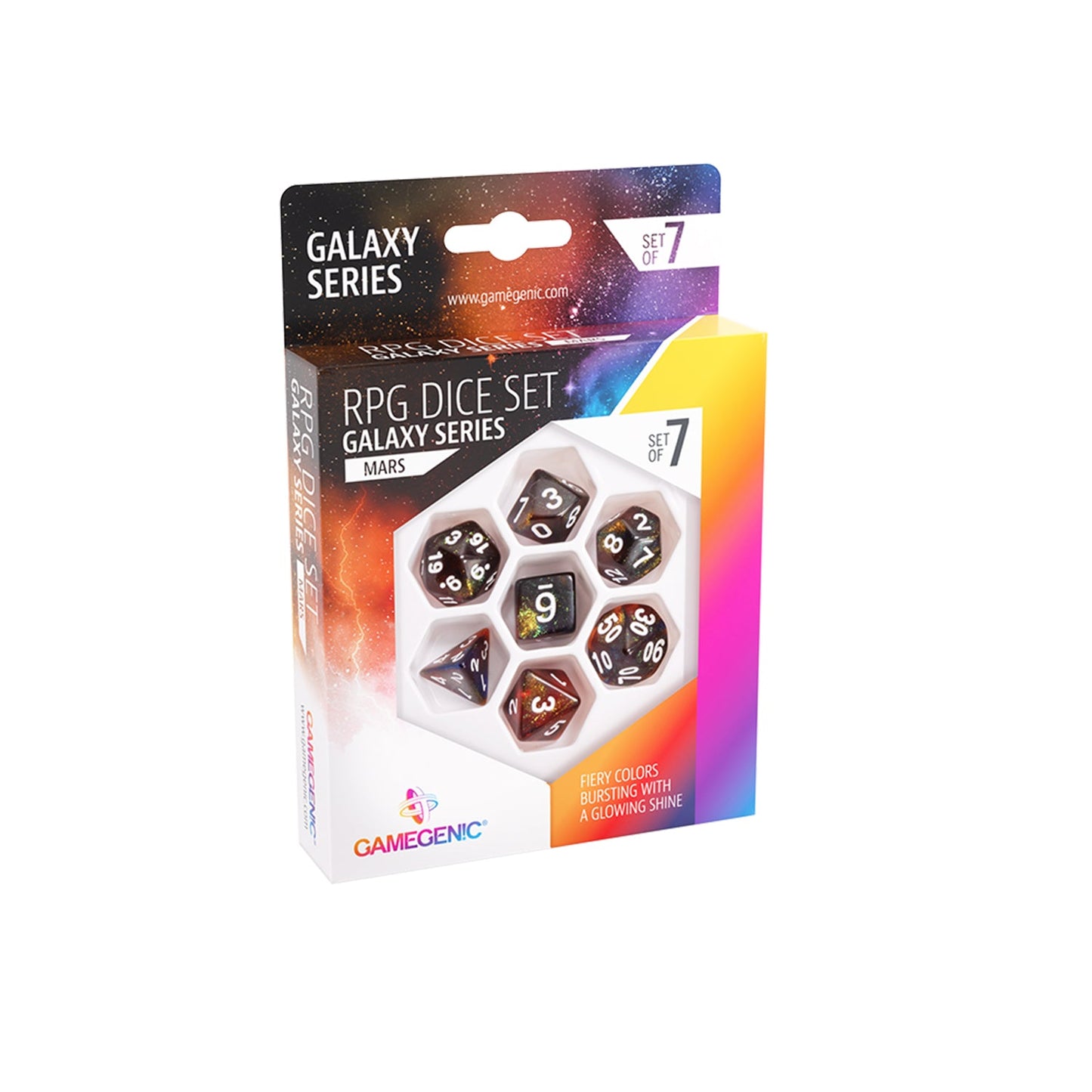 Mars - Galaxy Series - RPG Dice Set (7ct)