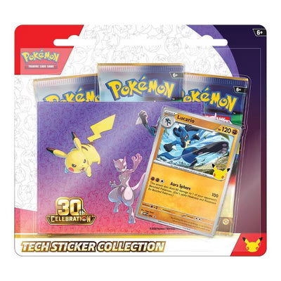 Pokemon 30th Anniversary - Tech Sticker Collection (Styles May Vary)