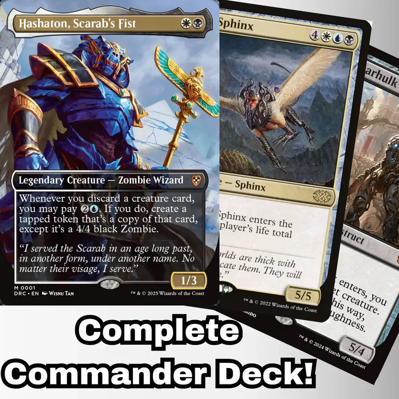 Magic the Gathering - Hashaton, Scarab's Fist - Custom Built Commander Deck